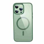 For iPhone 14 Pro Crystal Clear Series Magsafe Magnetic Phone Case(Green)