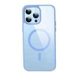 For iPhone 14 Pro Crystal Clear Series Magsafe Magnetic Phone Case(Sierra Blue)