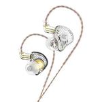 KZ-EDS 1.2m Dynamic Fashion Trend In-Ear Headphones, Style:Without Microphone(Transparent)