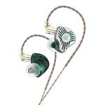 KZ-EDS 1.2m Dynamic Fashion Trend In-Ear Headphones, Style:Without Microphone(Transparent Cyan)