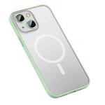 For iPhone 14 Plus MagSafe Matte Phone Case (Green)