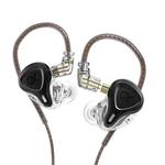 GK G5 1.25m Dynamic Subwoofer HiFi In-Ear Headphones, Style:Without Microphone(Black)
