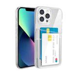 For iPhone 14 Plus Dual Card TPU Phone Case (Transparent)