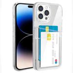 For iPhone 14 Pro Max Dual Card TPU Phone Case (Transparent)