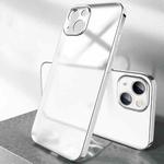 For iPhone 14 Plating Frosted Shockproof Phone Case (Silver)