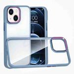 For iPhone 14 Colorful Metal Lens Ring Phone Case (Baby Blue)