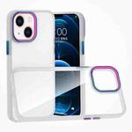 For iPhone 14 Plus Colorful Metal Lens Ring Phone Case (Translucent)