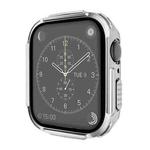 Plating PC Frame Watch Case with Tempered Film For Apple Watch Series 8 / 7 41mm(Silver)