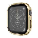 Plating PC Frame Watch Case with Tempered Film For Apple Watch Series 8 / 7 41mm(Gold)