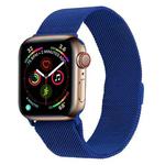 Milanese Stainless Steel Watch Band For Apple Watch Ultra 49mm&Watch Ultra 2 49mm / Series 9&8&7 45mm / SE 3&SE 2&6&SE&5&4 44mm / 3&2&1 42mm(Blue)