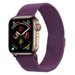 Milanese Stainless Steel Watch Band For Apple Watch Ultra 49mm&Watch Ultra 2 49mm / Series 9&8&7 45mm / SE 3&SE 2&6&SE&5&4 44mm / 3&2&1 42mm(Purple)