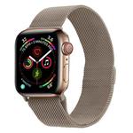 Milanese Stainless Steel Watch Band For Apple Watch Series 9&8&7 41mm / SE 3&SE 2&6&SE&5&4 40mm / 3&2&1 38mm(Vintage Gold)