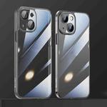 For iPhone 13 SULADA Crytal Steel Series Diamond Glass + TPU Phone Case(Black)