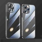 For iPhone 13 Pro SULADA Crytal Steel Series Diamond Glass + TPU Phone Case (Black)