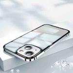 For iPhone 14 Plus AG Frosted Glass Phone Case (Silver)