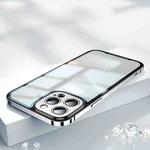 For iPhone 14 Pro AG Frosted Glass Phone Case(Silver)