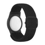 Tracking Locator Nylon Weave Wristband Anti-Lost TPU Case For Apple Airtag(Black)