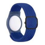 Tracking Locator Nylon Weave Wristband Anti-Lost TPU Case For Apple Airtag(Blue)
