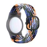 Tracking Locator Nylon Weave Wristband Anti-Lost TPU Case For Apple Airtag(Cowboy)