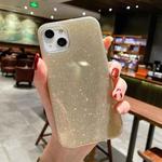 For iPhone 14 TPU Glitter All-inclusive Shockproof Protective Phone Case (Gold)