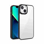 For iPhone 14 Plus 3 in 1 Electroplated Acrylic Phone Case (Black)