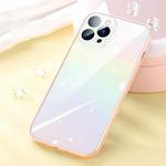 SULADA Color Glaze Series Gradient PC + TPU Phone Case For iPhone 12 Pro Max(Pink)