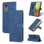 For Xiaomi 12 Lite AZNS Skin Feel Calf Texture Flip Leather Phone Case(Blue)