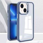 For iPhone 14 Charming Pupil II Transparent PC + TPU Phone Case (Far Peak Blue)