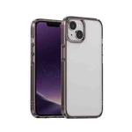 For iPhone 14 Plus Ice Transparent Laser Phone Case (Transparent Black)