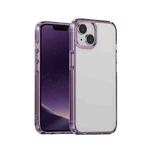 For iPhone 14 Ice Transparent Laser Phone Case (Purple)