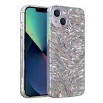 For iPhone 14 Plus Wave Electroplating TPU Phone Case (Glossy Silver)
