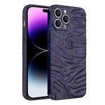 Wave Electroplating TPU Phone Case For iPhone 14 Pro Max(Matte Black)