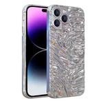 Wave Electroplating TPU Phone Case For iPhone 14 Pro Max(Glossy Silver)
