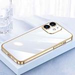 For iPhone 12 SULADA JINGJIA Series Lens Protector PC Phone Case(Gold)