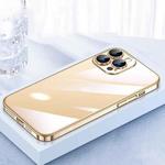For iPhone 12 Pro Max SULADA JINGJIA Series Lens Protector PC Phone Case(Gold)