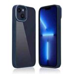 For iPhone 14 Plus Shield Acrylic Phone Case (Dark Blue)