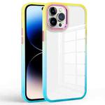 Colorful Gradient Phone Case For iPhone 14 Pro(Yellow + Light Green)