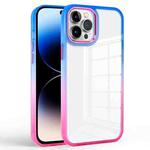 Colorful Gradient Phone Case For iPhone 14 Pro Max(Blue + Rose Red)