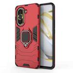 For Huawei Nova 10 Pro 4G Shockproof PC + TPU Protective Phone Case with Magnetic Ring Holder(Red)
