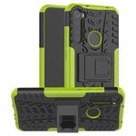 For Xiaomi Redmi Note 8T Tire Texture Shockproof TPU+PC Protective Case with Holder(Green)