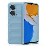 For Honor X7/Play 30 Plus Magic Shield TPU + Flannel Phone Case(Light Blue)