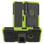 For Huawei Honor 9X Pro Tire Texture Shockproof TPU+PC Protective Case with Holder(Green)