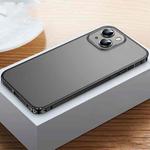 For iPhone 14 Frosted Phone Case with Lens Protection (Black)