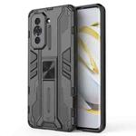 For Huawei Nova 10 Pro 4G Supersonic PC + TPU Shock-proof Protective Phone Case with Holder(Black)