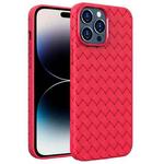 For iPhone 14 Pro BV Woven All-inclusive Phone Case(Red)