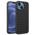 For iPhone 14 Plus BV Woven All-inclusive Phone Case (Black)