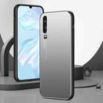 For Huawei P30 All-Inclusive Lens Frosted Metal Phone Case(Silver Grey)