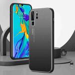 For Huawei P30 Pro All-Inclusive Lens Frosted Metal Phone Case(Black)