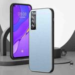 For Huawei nova 7 5G All-Inclusive Lens Frosted Metal Phone Case(Blue)