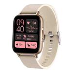 FW02 1.7 Inch Square Screen Silicone Strap Smart Health Watch Supports Heart Rate, Blood Oxygen Monitoring(Gold)